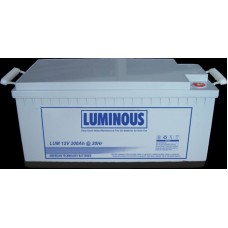 Luminous 200 AH 12V C10 PURE GEL BATTERY